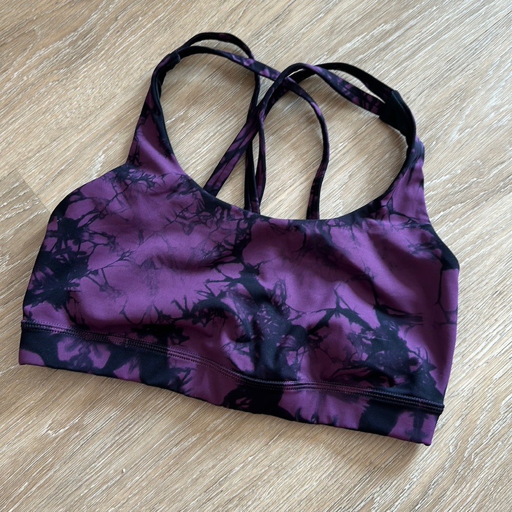 Lululemon tie dye Luxtreme Energy Bra, padding not included*